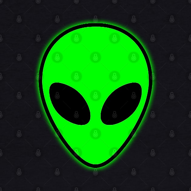 Alien Head by GreenGuyTeesStore